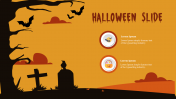 Spooky Halloween Slide PowerPoint Template - Scary Images
