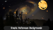 Simple Halloween Backgrounds Presentation Slide