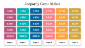Jeopardy Game Maker PowerPoint Template & Google Slides