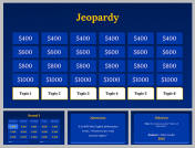 Jeopardy Game Maker PowerPoint and Google Slides Templates