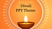 Creative Diwali PPT Theme Slide Template presentation