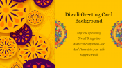 Diwali Greeting Card Background PPT Template & Google Slides