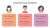 Stunning Jeopardy Game Template Presentation Slide
