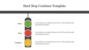 Start Stop Continue Template Presentation Slide Design