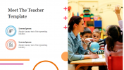Free Meet The Teacher PPT Template for Google Slides Designs