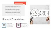 Attractive Research Presentation Template Design