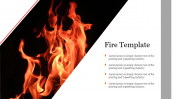 Innovative Fire Template PowerPoint Presentation