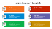 Project Summary Template PPT Presentation and Google Slides