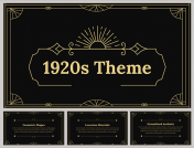 Creative 1920s Theme PPT and Google Slides Templates