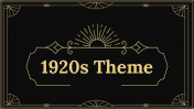 Creative 1920s Theme PPT and Google Slides Templates