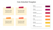 Innovative Cute Schedule Template Presentation For You