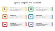 Attractive Agenda Template PPT Download Presentation