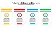 Editable Thesis Statement Starters Presentation Template