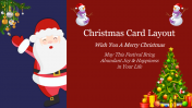 Attractive Christmas Card Layout Presentation Template