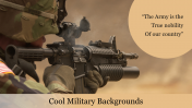 Best Cool Military Backgrounds PowerPoint Template