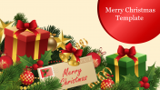 Attractive Merry Christmas Template Presentation