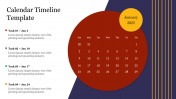 Editable Calendar Timeline Template Presentation