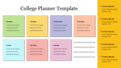 Inspire everyone with College Planner Template Themes