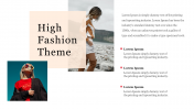 Modern High Fashion Theme Presentation Slide