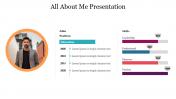 Attractive Easy Editable All About Me Presentation Slide 