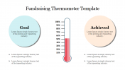 Simple Fundraising Thermometer Template Slide