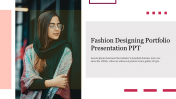 Classic Fashion Designing Portfolio Presentation PPT Slide