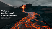 Innovative Volcano Background For PowerPoint Template
