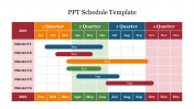 PPT Schedule Template Presentation and Google Slides