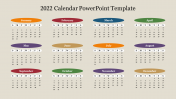 Customizable calendar template 2022 PowerPoint PPT