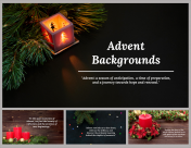 Advent Backgrounds Free PPT Template And Google Slides