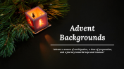 Advent Backgrounds Free PPT Template And Google Slides