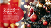 Attractive Christmas Theme Background For PowerPoint Slide