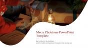 Greetings PowerPoint Christmas Card Template Design