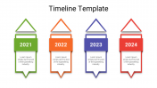 Infographic Google Timeline Template With Four Nodes