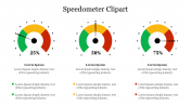Dashboard Speedometer Clipart PowerPoint PPT Template