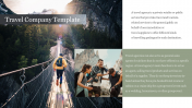 Travel Company Template Presentation Slide - Two Nodes