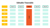 Creative Timetable PowerPoint And Google Slides Template
