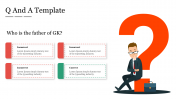 Editable Q And A Template Presentation PowerPoint