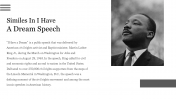 Similes In I Have A Dream Speech PowerPoint & Google Slides