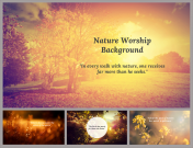 Nature Worship Background PPT And Google Slides Templates