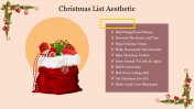 Christmas List Aesthetic PowerPoint Template & Google Slides