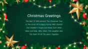Free Christmas Greetings Google Slides & PowerPoint 