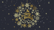 Simple Free Christmas Letter Background Template PPT