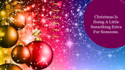 Attractive Christmas Colors Wallpaper Presentation Slide
