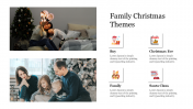 Modern Family Christmas Themes Presentation Template