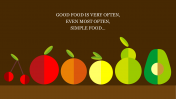 Simple Minimalist Food Background Presentation Template