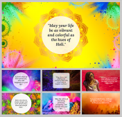 Holi Background PowerPoint And Google Slides Templates