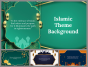 Islamic Theme Background Presentation and Google Slides
