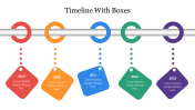 Editable Timeline With Boxes Presentation Template
