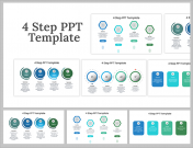 Effective 4 Step PowerPoint and Google Slides Templates